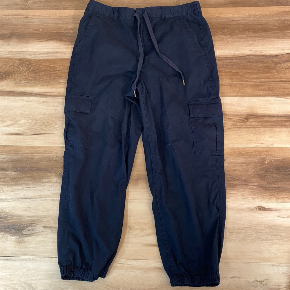 Polo Ralph Lauren Mens Cargo Jogger‎ Pants Navy Blue Cotton Blend Size Large